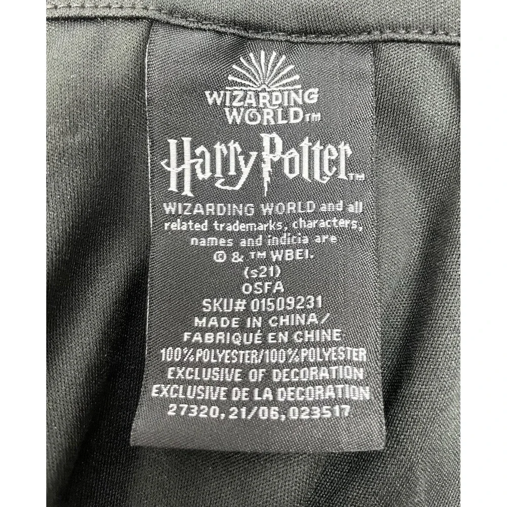 Wizarding World Harry Potter Child Black Gryffindor Robe Cloak Halloween Costume